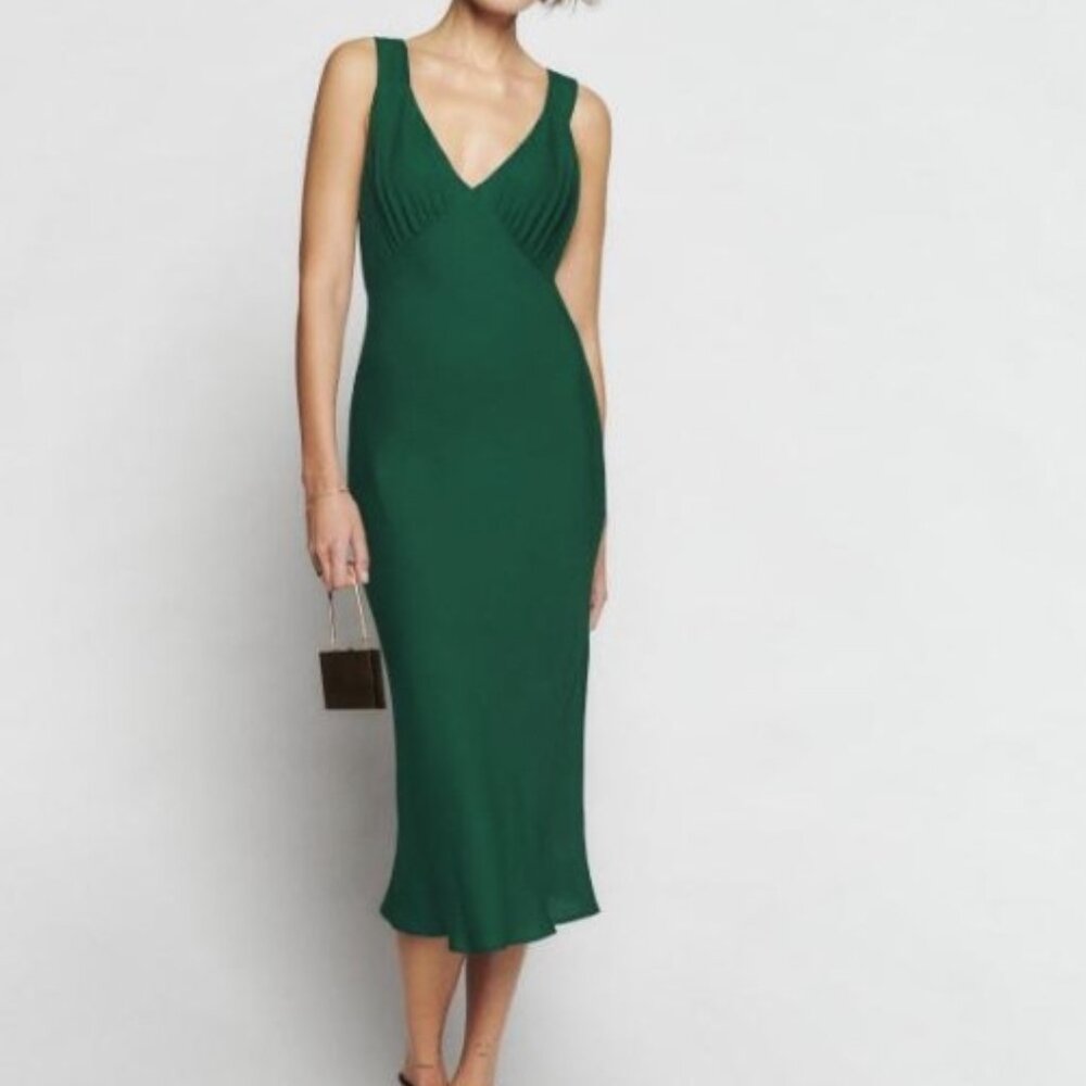 Reformation Beauden Dress - Green